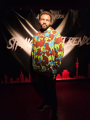 Sänger Captain Balu im Porträt