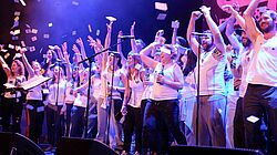 Münchner Kneipenchor auf der Bühne